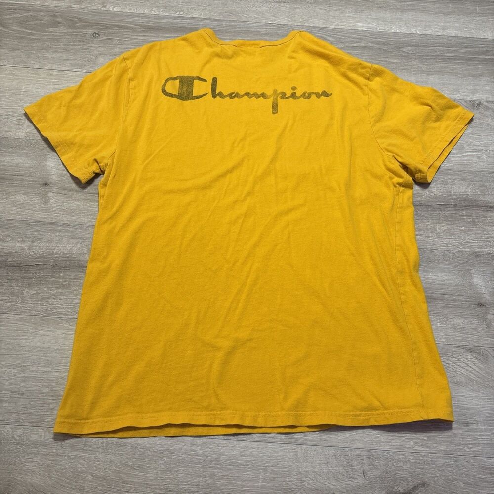 Cobra Kai Champion Heavyweight T-Shirt Yellow Front & Back Designs Netflix Large - Picture 3 of 3